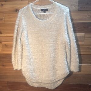 GNW White Chenille Sweater - Sz L